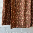 Vintage Ralph Lauren Country Brown Floral Skirt Size 10 Western Prairie 80s