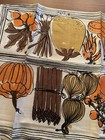 Vintage Vera Neumann Pair Of New unused Linen Tea Towels Veggie Motif