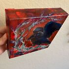 Original Painting Raven Crow Art Surrealism Ooak Artwork Artettina Home Decor Us