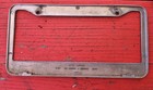 Vintage Watsonville Guarantee Chevrolet Dealership Metal License Plate Frame 