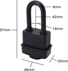 12 Waterproof  Keyed Alike Padlocks Outdoor Use Covered Heavy Duty Laminated