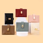 Leather Wallets For Womens Blocking Double Zip Around Credit Card Holder Bag Us