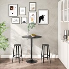 Hoobro Bar Table Height-adjustable Round Pub Table 27-35 4 Inches Cocktail Table