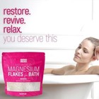 Magnesium Flakes For Bath - Magnesium Chloride Flakes Organic Pure - Unscented  