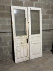   Antique Double Entrance French Doors   48 X 80 75   Architectural Salvage