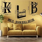 Umcador Home Metal Wall Decor 3 Pc Kitchen Living Room Bathroom Letters K L B