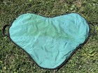 Green English Fleece Lined Snap Saddle Bag Cover Carry Case