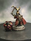 Painted Human Red Knight Miniature Dungeons   Dragons Pathfinder Fantasy