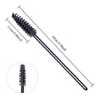 100 Pcs Disposable Eyelash Brushes For Eye Lashes And Makeup  black 