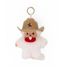 Baby Monkey Plush Keychain W  Texas Hat   Pacifier     Cute Mini Bag Charm Gift