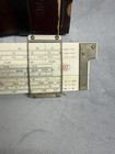 Vintage Frederick Post Versalog 1460 Bamboo Slide Rule Hemmi Leather Case Japan