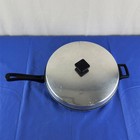 Vintage Mirro 54221-1330 12    Skillet Non Stick Pan Lid Euc Mcm Stainless Steel