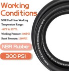 3 4  Fuel Transfer Hose 10ft farm Pump Hose With Male Npt Fittings For Gasoline 