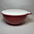 Tupperware New Thatsa Mixing Bowl 32 Cup Red With White Seal 32cup   7 8l