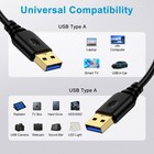 Usb To Cable 6ft  Usb2 0 Male Double End Cord  Type A A    