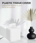 Tissue Box Cover With Base  Square Plastic Tissue Box Holder Decorative Tissue C