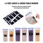 Fooyoo Cereal Containers Storage Set - 6 Piece Airtight Large Dry Cereal Stor   