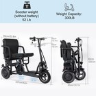 Topmate Electric Scooter 3 Wheel 350w Power Mobility Scooter For Adult Senior
