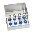 8pcs Dental Long Trephine Kit Implant Crown Removal Kit Free Bur Holder