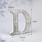 4 Inch Wood Letters Unfinished Rustic Wood Letter For Wall Decor Decorative Stan