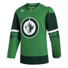 Adidas Nhl Winnipeg Jets St Patricks Day Green Jersey Men   s Size 54 Hu0461