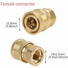 6x Pressure Washer Coupler Brass Fittings 1 4 Inch Quick Connect To Female Npt 