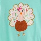 New Boutique Thanksgiving Turkey Tunic   Floral Leggings Girls Outfit Set