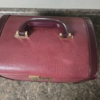 Vintage Style Ladies Train Case With Mirror And Front Change Combination Lock 