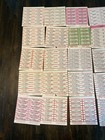 Large Lot Of 250 Original Jukebox Record Title Strips - 25 Sheets Of 10  902