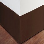 Easy Tuck  no Platform  Regular Bed Skirt  Chocolate Solid 600 Tc Cotton