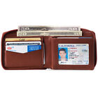 Alpine Swiss Zipper Bifold Wallet For Men Women Rfid Protected Genuine Leather