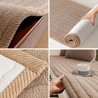 Lambskin Super Soft Plush Sofa Cover  Anti-slip Sofa Cover  Protective Cover
