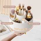 Fanado 360   Rotate Makeup Brush Holder Organizer  Organizers White