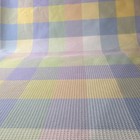 New Pastel Checkered Rib Knit Fabric Bulk Lot 8 75 Yards  44    Wide multicolor
