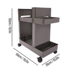 Multifunctional Storage Rack Home Gym Equipment Workout Equipment Storage Cart