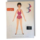 Vintage 1971 Cheryl Paper Doll Dressing Story Book Brown Watson London Uncut Vtg