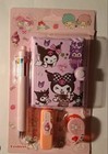 Pack Of 3 Cute Stationery Sets   Gel Pens  Notebook  Eraser   Tape  4 Pc Each 