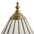 Mid-century Modern Glass And Silver Metal Dome
