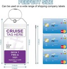 8-pack Cruise Luggage Tag Holder  Cruise Luggage Tag Holder - Clear 8 Pcs