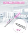 18 Gauge 1 5 Inch Needle  100 Pack Luer Lock Individually Sealed 18g-1 5 Inch