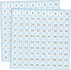 25 Sheets 1 To 100 Number Stickers Labels 0 4  Round Pack Of 2500
