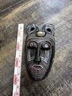 Vintage Wood Carved African Tribal Mask 