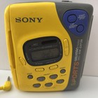 Sony Sports Walkman Wm-sxf39 Fm Am Radio Cassette Player Works  Yellow Vintage