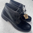 Born Shoes Mens Size 13 Black Leather Chukka Boots Lace Up H32703 Comfort Casual