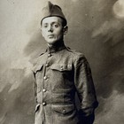 Antique Vintage 1916 Wwi Army Soldier Real Picture Postcard