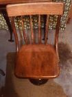 Chandler Boston Mass   Child s Adjustable Wood   Cast Iron School Chair   Desk