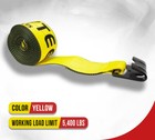  10 Pack  4 x30  Winch Straps W flat Hook  Wll 5400 Flatbed Tie Down Strap