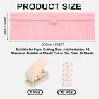 Paper Cutter Trimmer  A4 Portable Paper Slide Paper Slicer  Pink