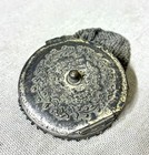 Antique Victorian  Edwardian Era Mesh Purse Compact Vanity Bag Mirror Repousse