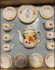 Vintage German Porcelain Child   s Tea Set In Original Box 